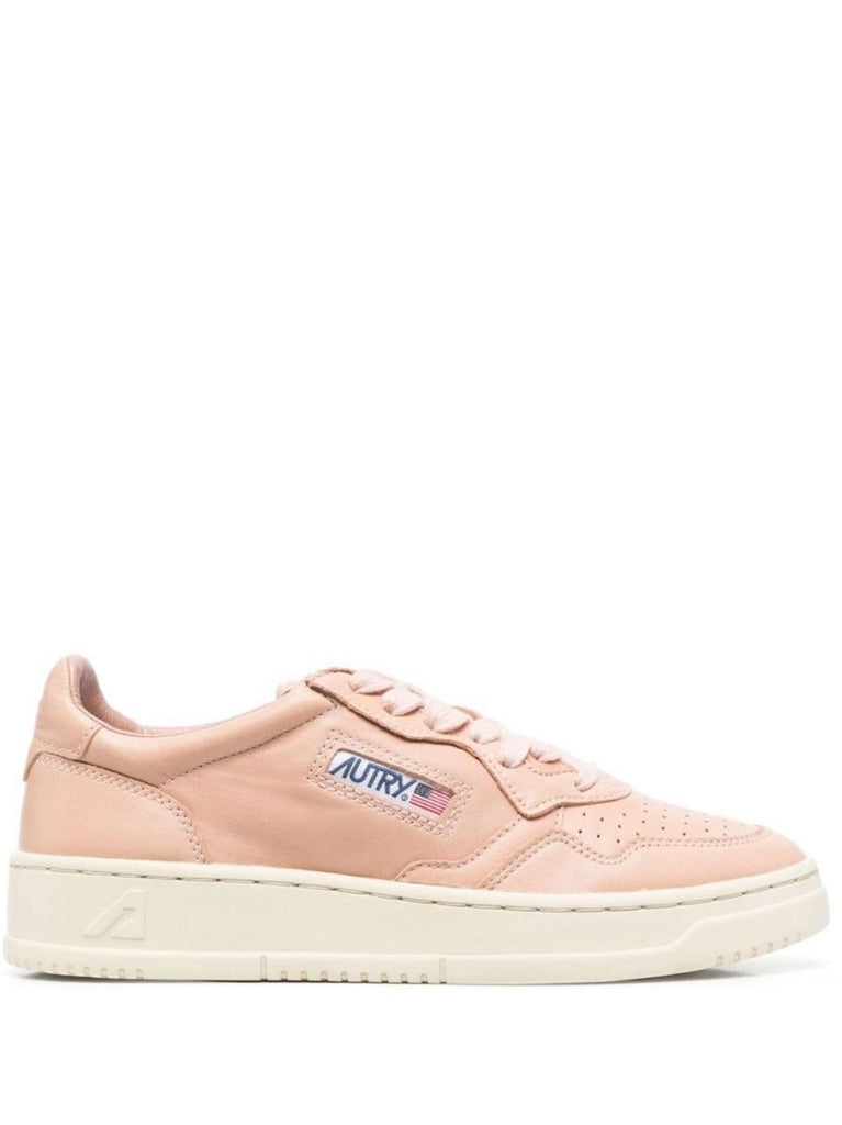Pink Medalist Leather Sneakers