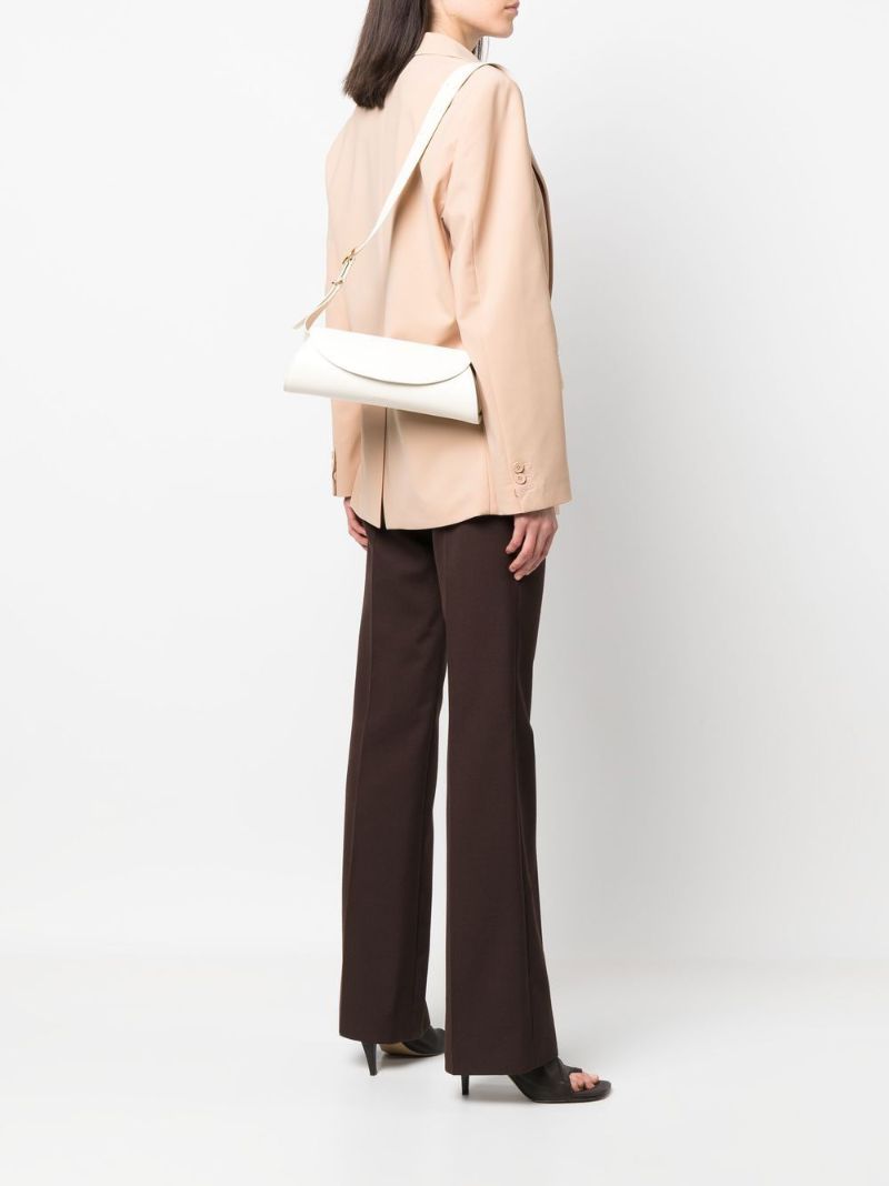 White Small Cannolo Shoulder Bag