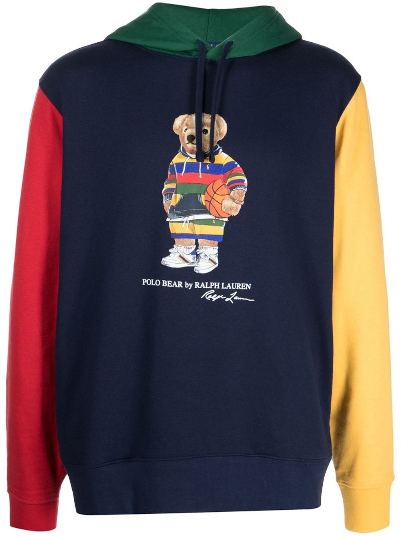 Blue Polo Bear Hoodie