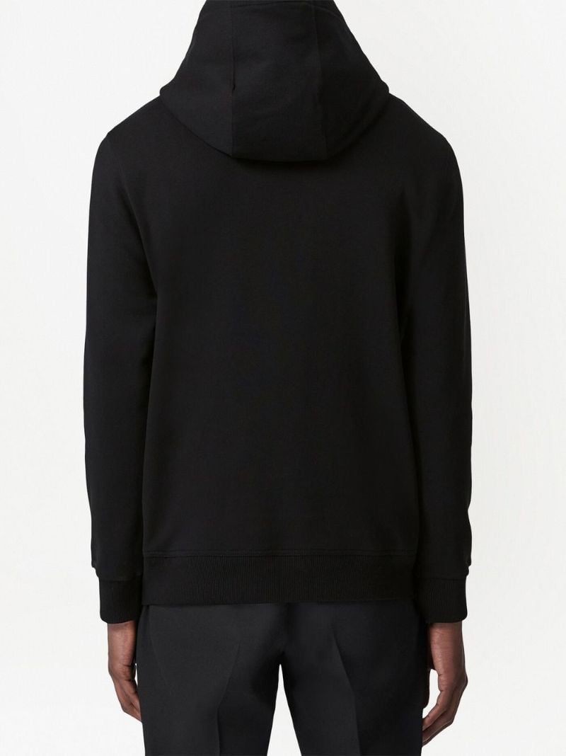 Black Label AppliquÃ_x0083_Â© Cotton Hoodie