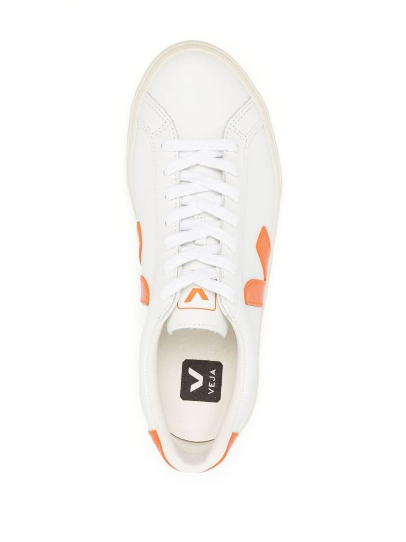 White Esplar Low Top Leather Sneakers