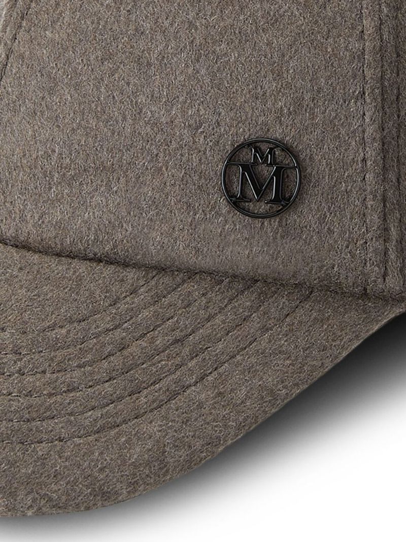 Neutral Tiger Cashmere Baseball Cap
