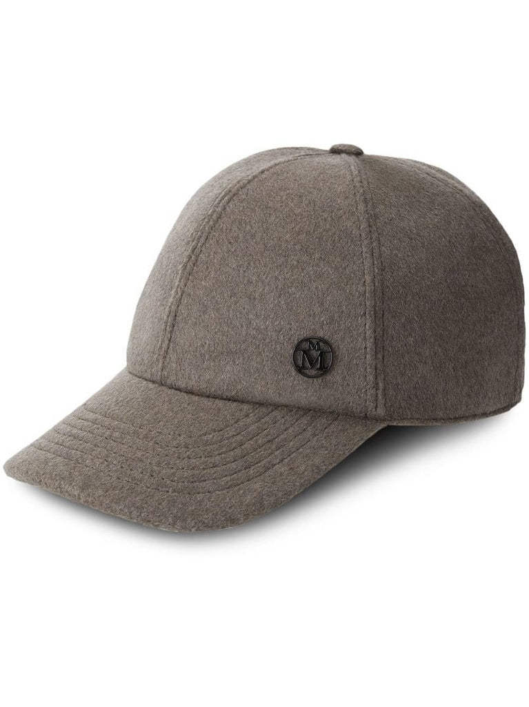 Neutral Tiger Cashmere Baseball Cap