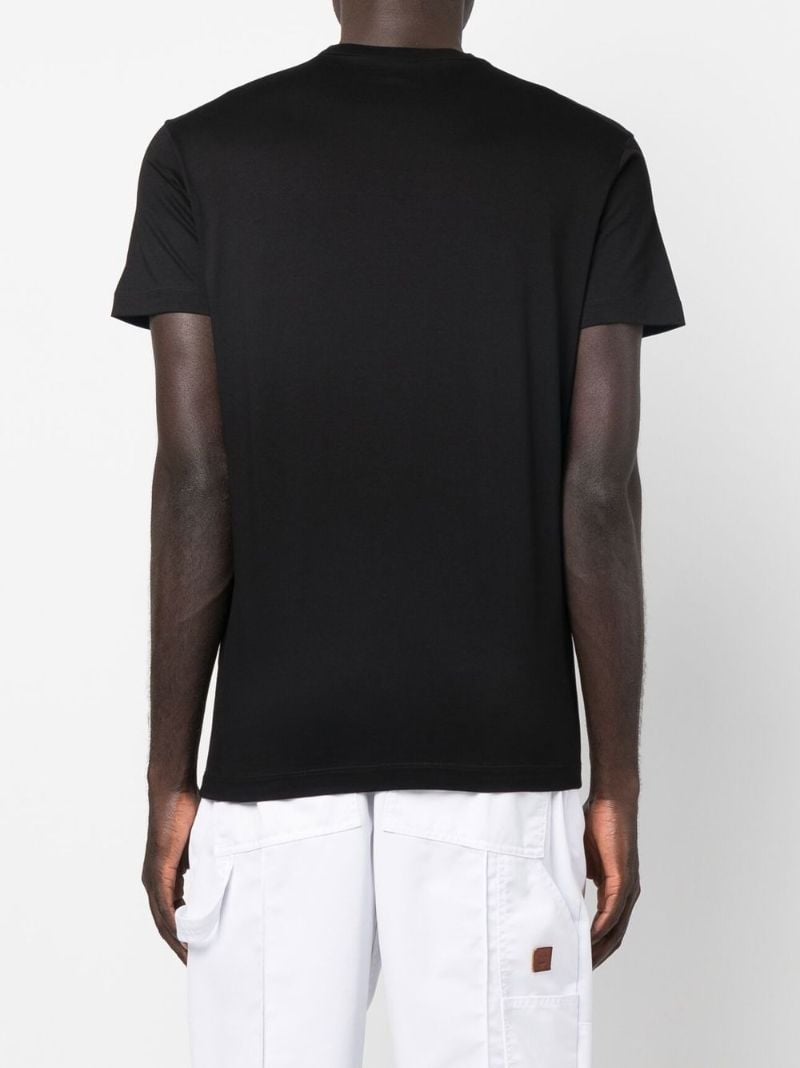 Black Logo Cotton T-shirt