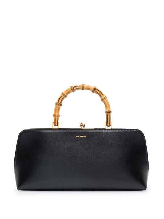 Black Goji Mini Leather Tote Bag