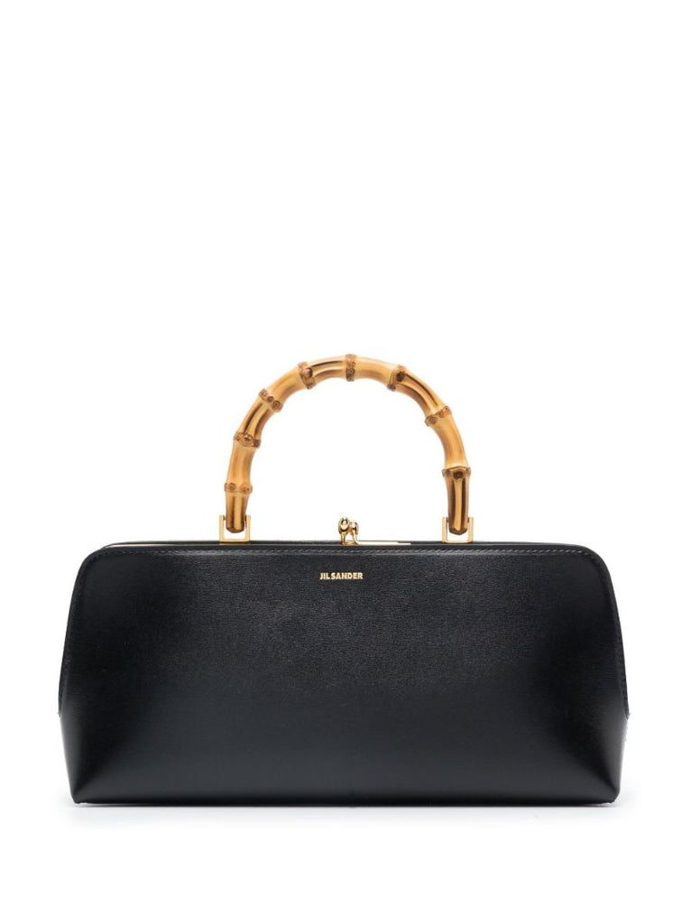 Black Goji Mini Leather Tote Bag