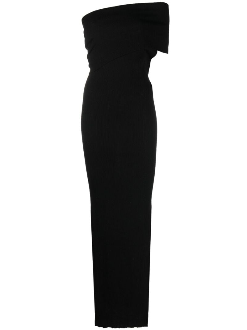 Asymmetric Knitted Wool Dress
