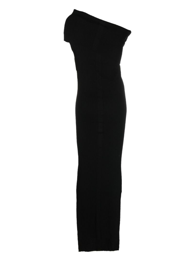 Asymmetric Knitted Wool Dress