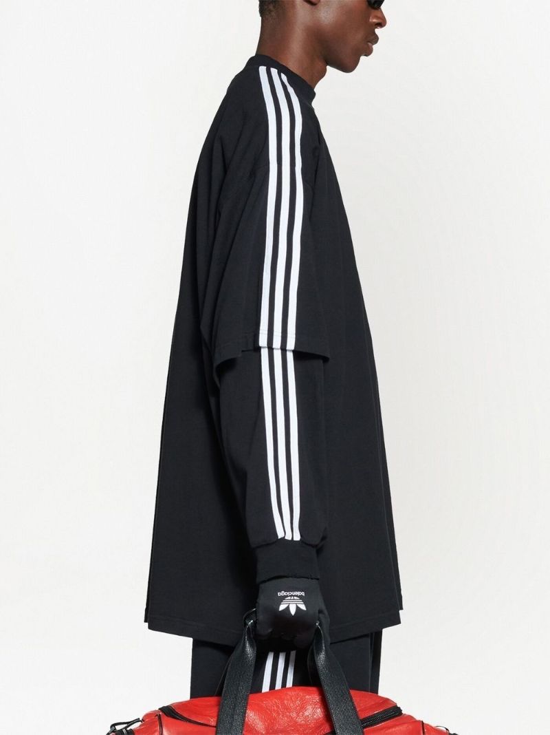 X Adidas Black Logo-embroidered Cotton T-shirt