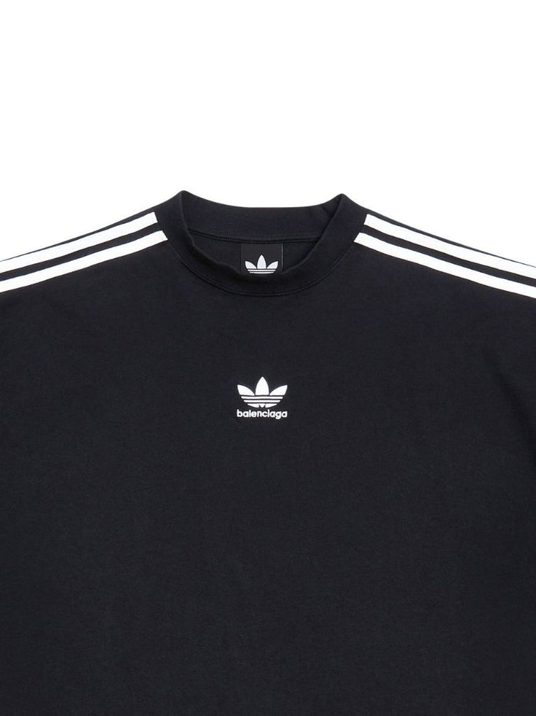 X Adidas Black Logo-embroidered Cotton T-shirt