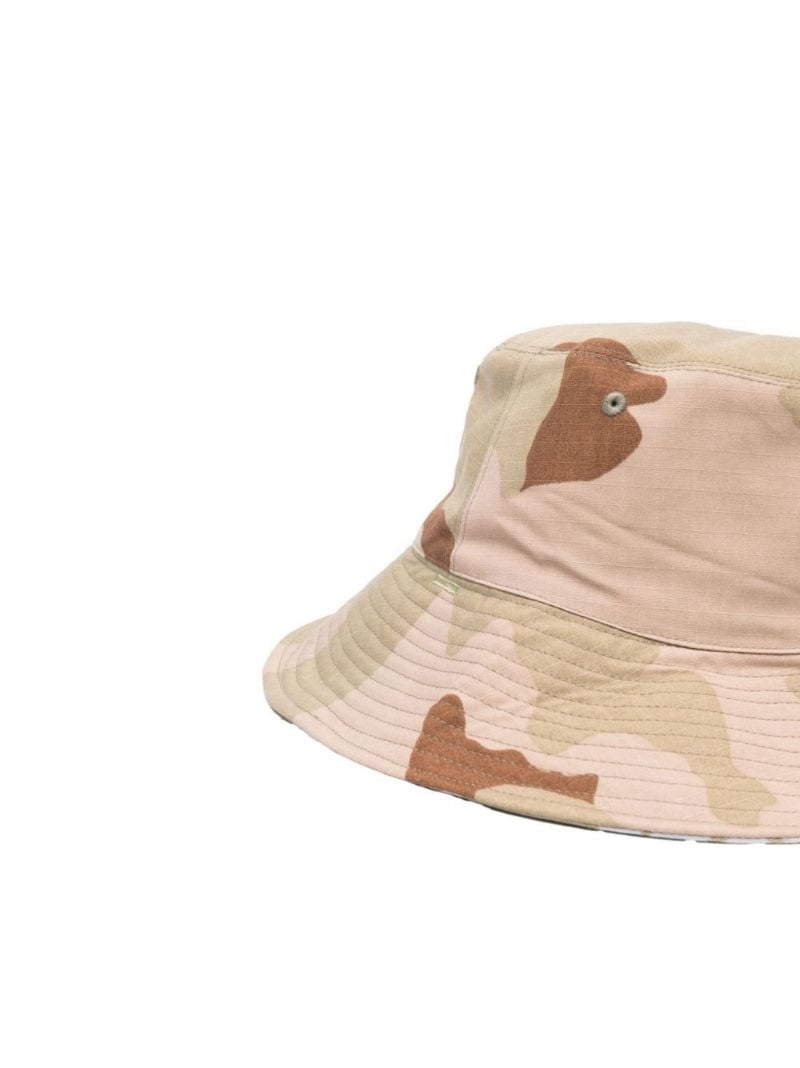 Neutral Reversible Cotton Bucket Hat