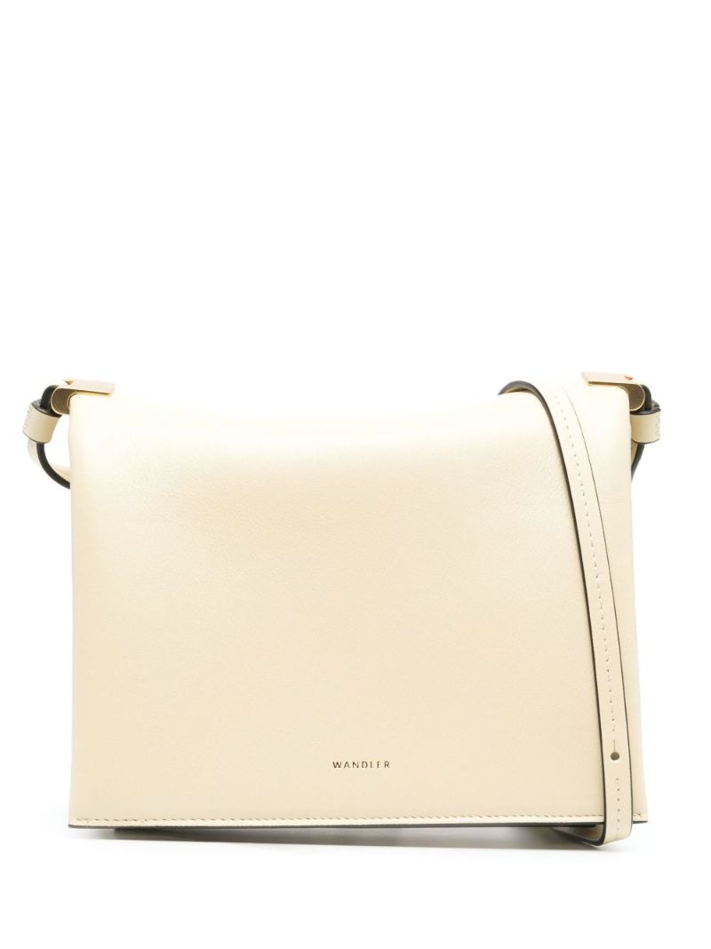 Neutral Uma Box Leather Shoulder Bag