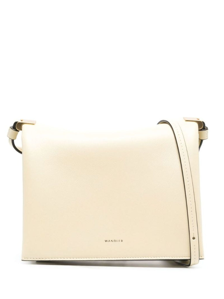 Neutral Uma Box Leather Shoulder Bag