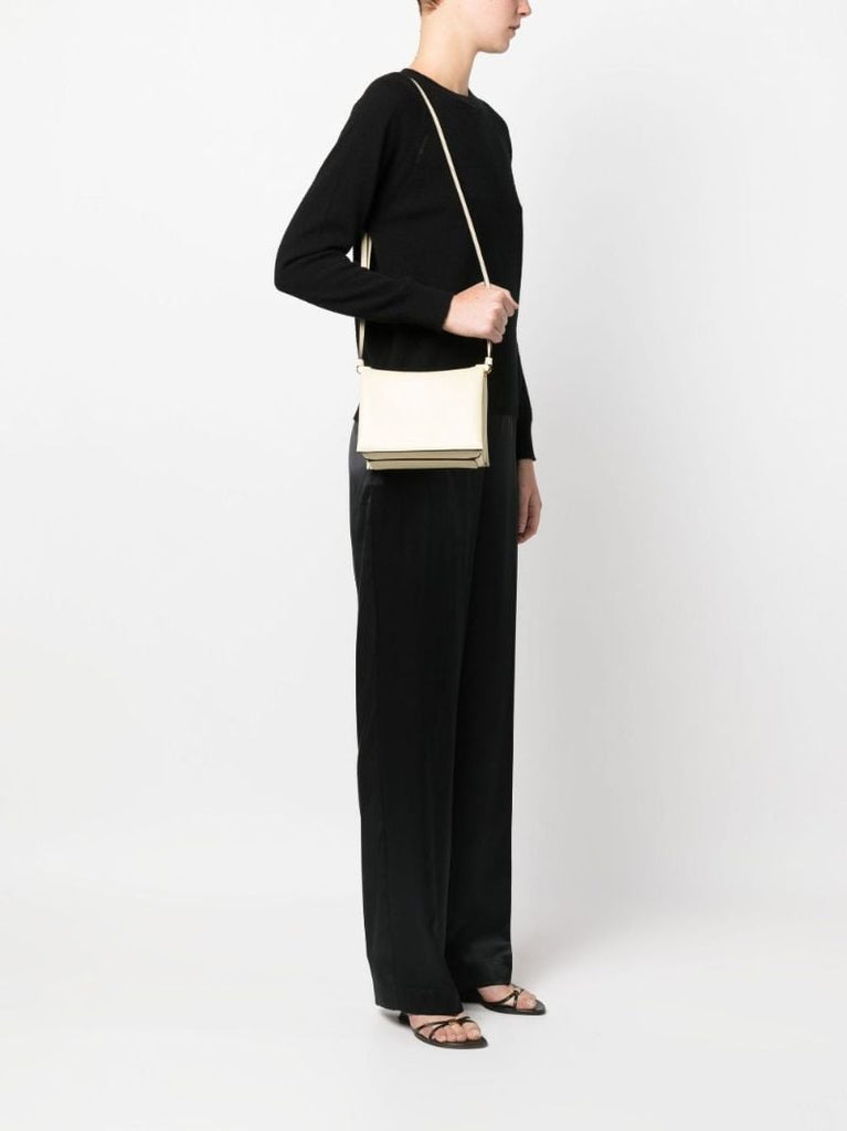 Neutral Uma Box Leather Shoulder Bag