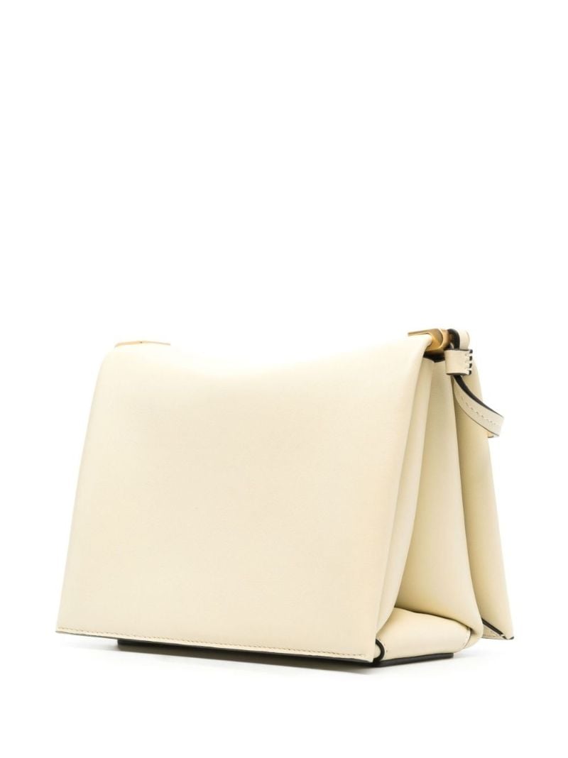 Neutral Uma Box Leather Shoulder Bag