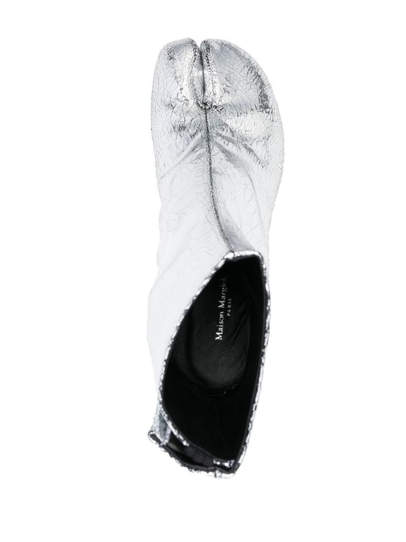 Silver Tabi 80 Leather Ankle Boots