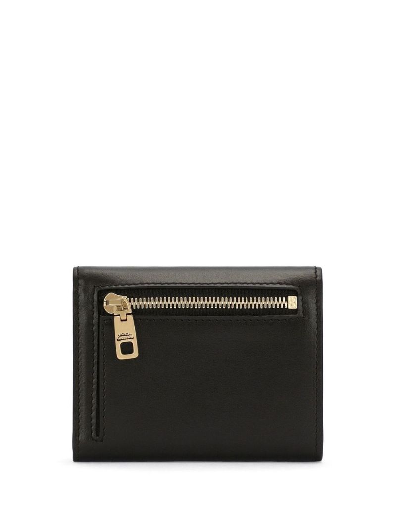 Black Logo Leather Wallet