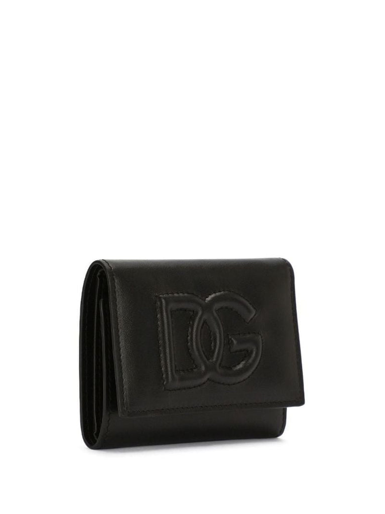 Black Logo Leather Wallet