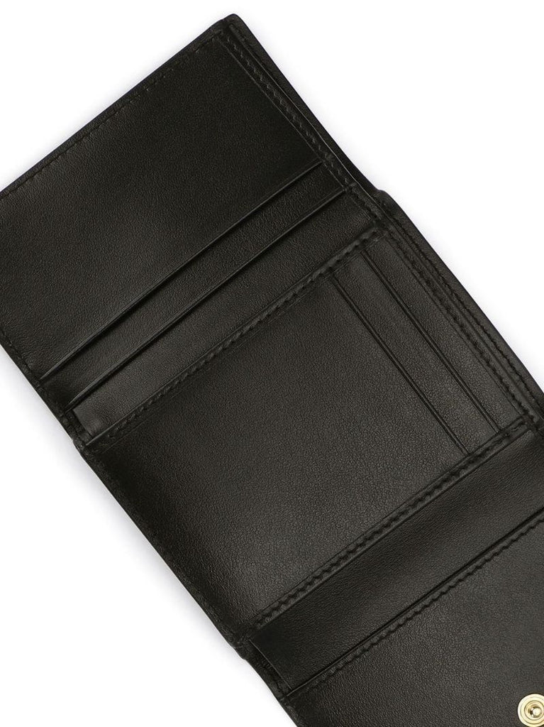 Black Logo Leather Wallet