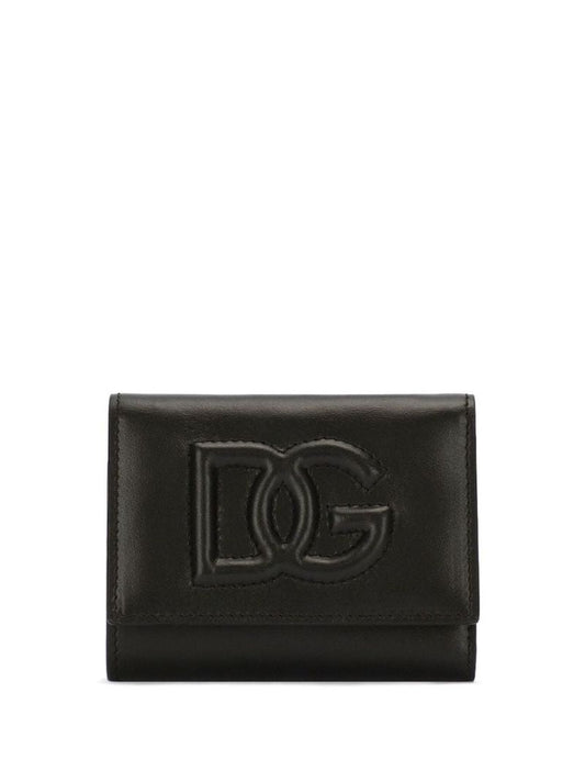 Black Logo Leather Wallet