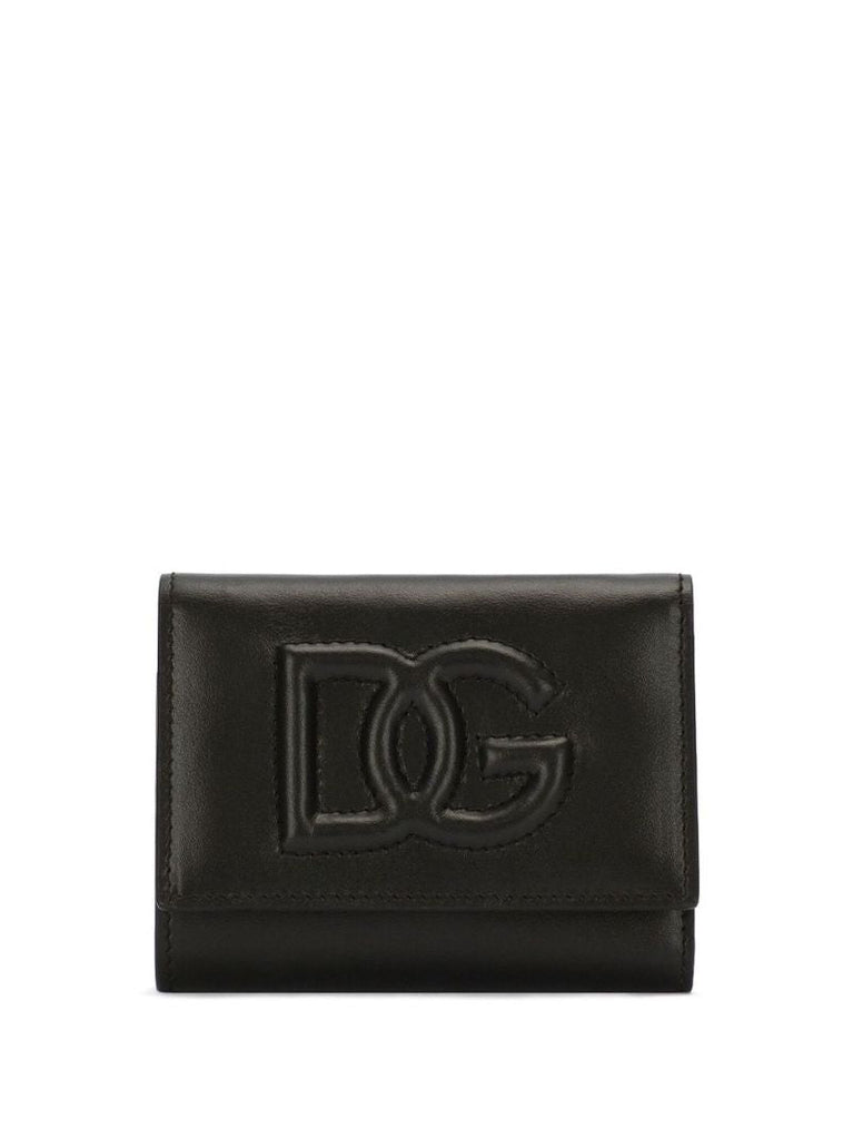 Black Logo Leather Wallet