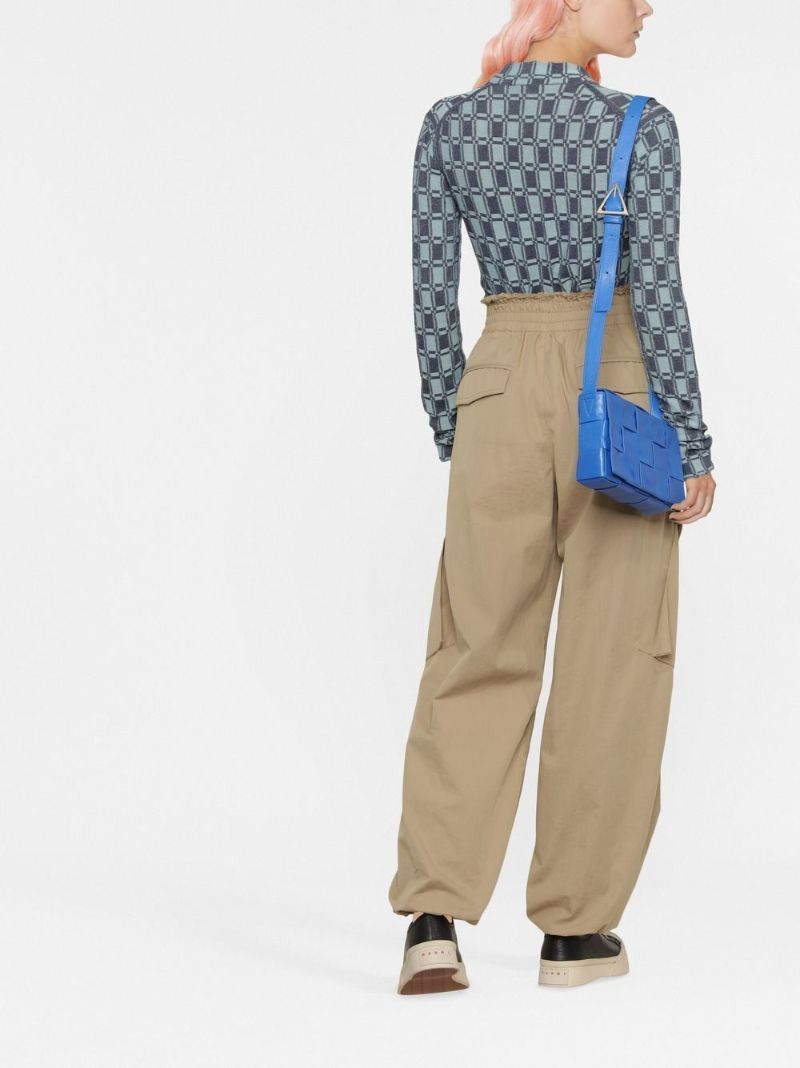 Blue Geometric Print Sweater