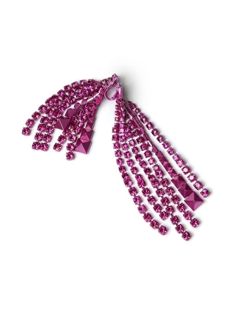 Pink Brightrain Crystal Earrings