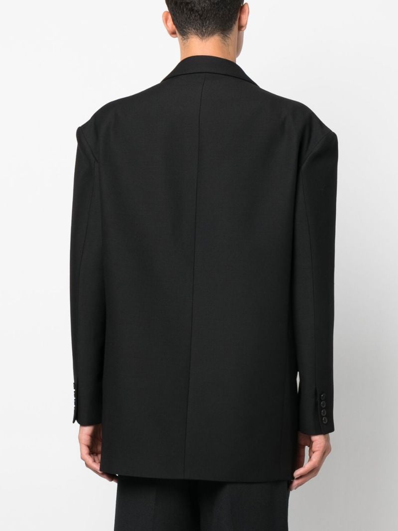 Black Double-breasted Blazer