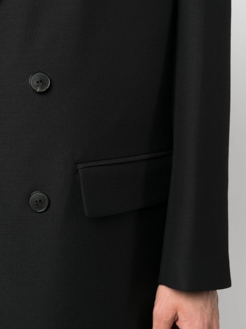 Black Double-breasted Blazer