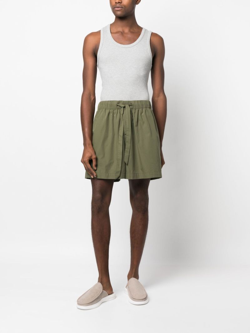 Green Organic Cotton Bermuda Shorts