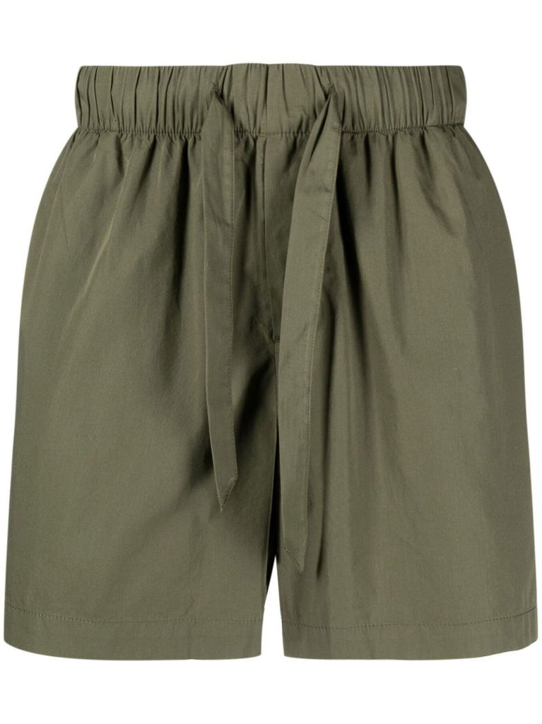 Green Organic Cotton Bermuda Shorts