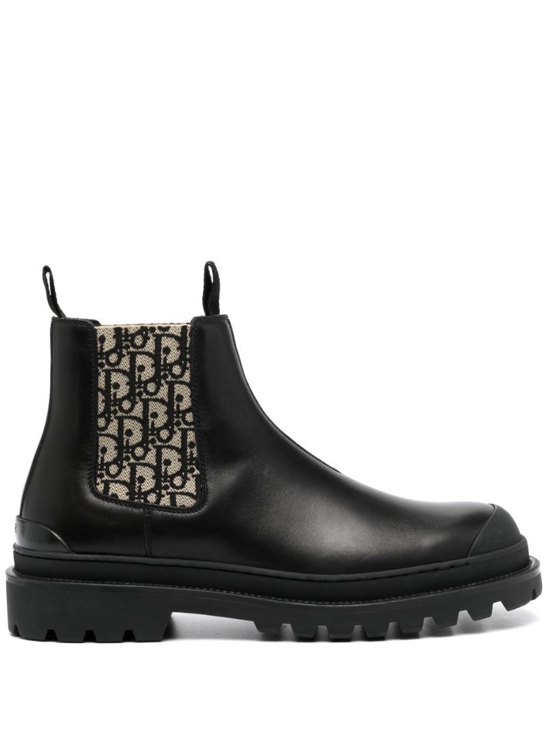 Black Explorer Leather Chelsea Boots