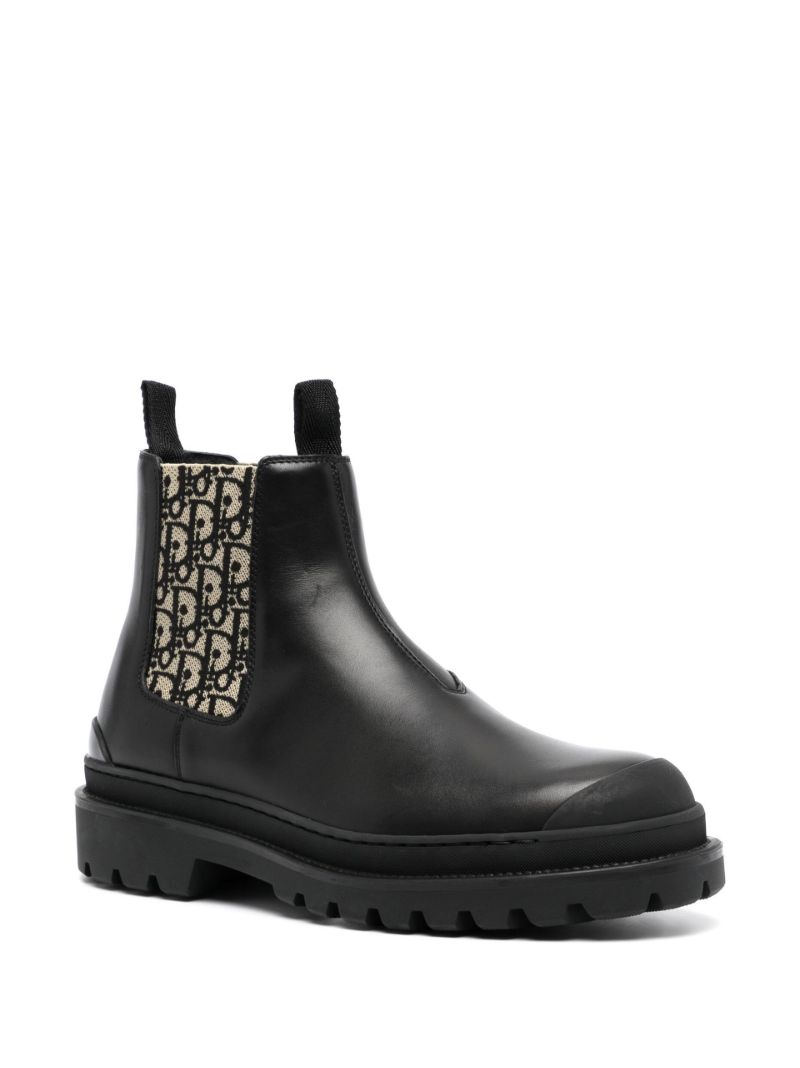 Black Explorer Leather Chelsea Boots