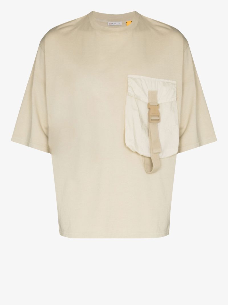 1 Moncler Jw Anderson Neutral Chest Pocket T-shirt