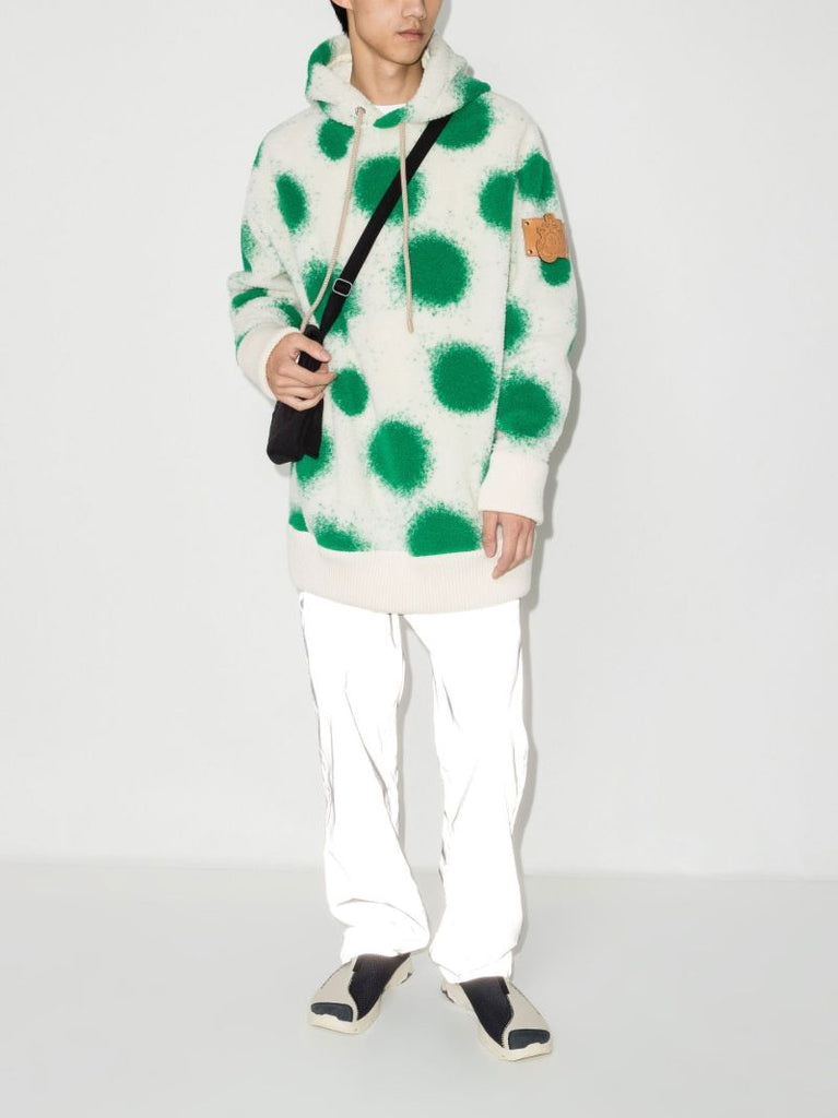 1 Moncler Jw Anderson White Polka Dot Hoodie