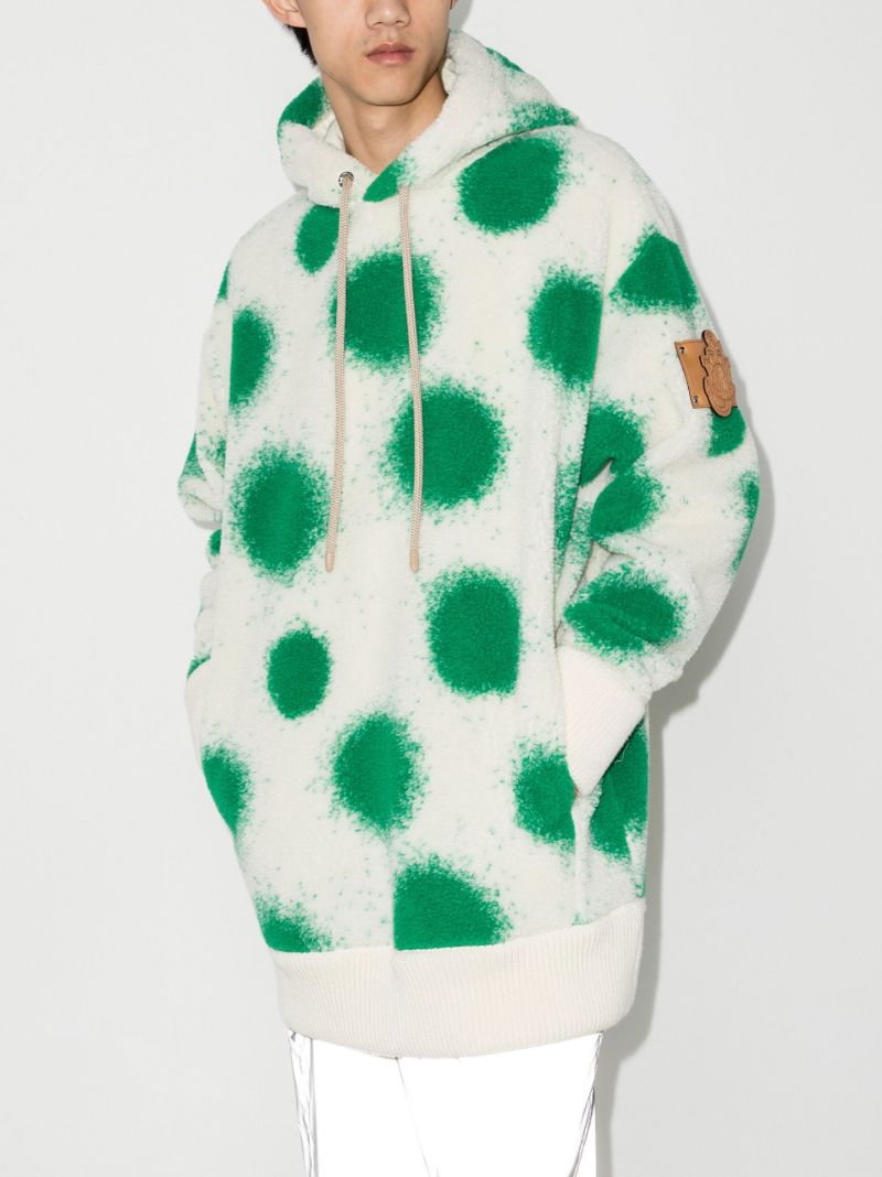 1 Moncler Jw Anderson White Polka Dot Hoodie