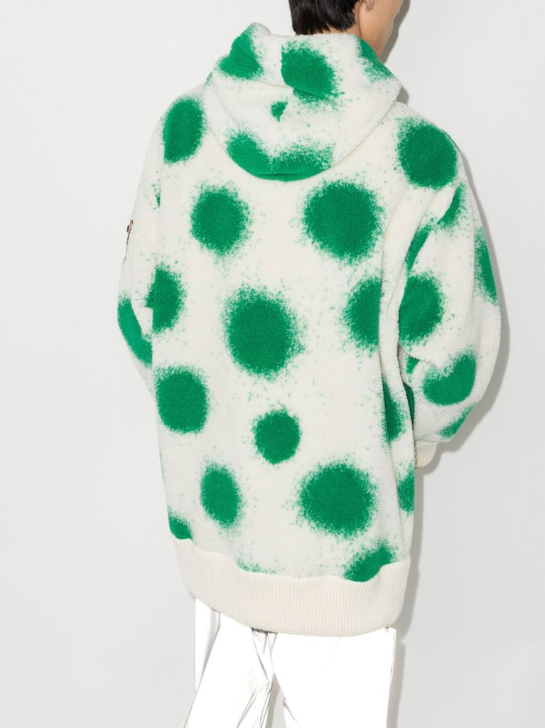 1 Moncler Jw Anderson White Polka Dot Hoodie