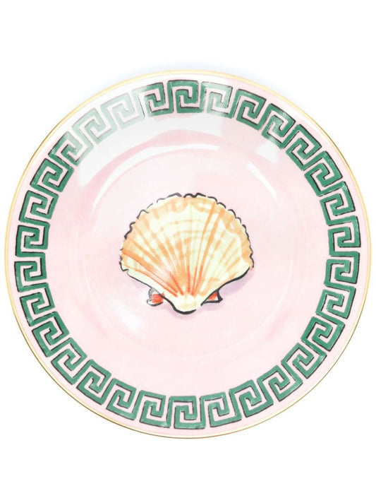 Pink Il Viaggio Di Nettuno Porcelain Bread Plate