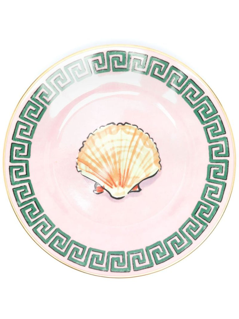 Pink Il Viaggio Di Nettuno Porcelain Bread Plate