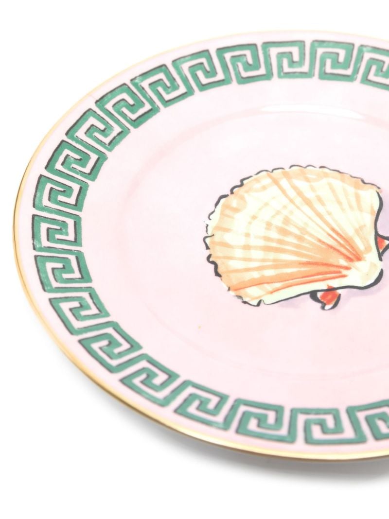 Pink Il Viaggio Di Nettuno Porcelain Bread Plate