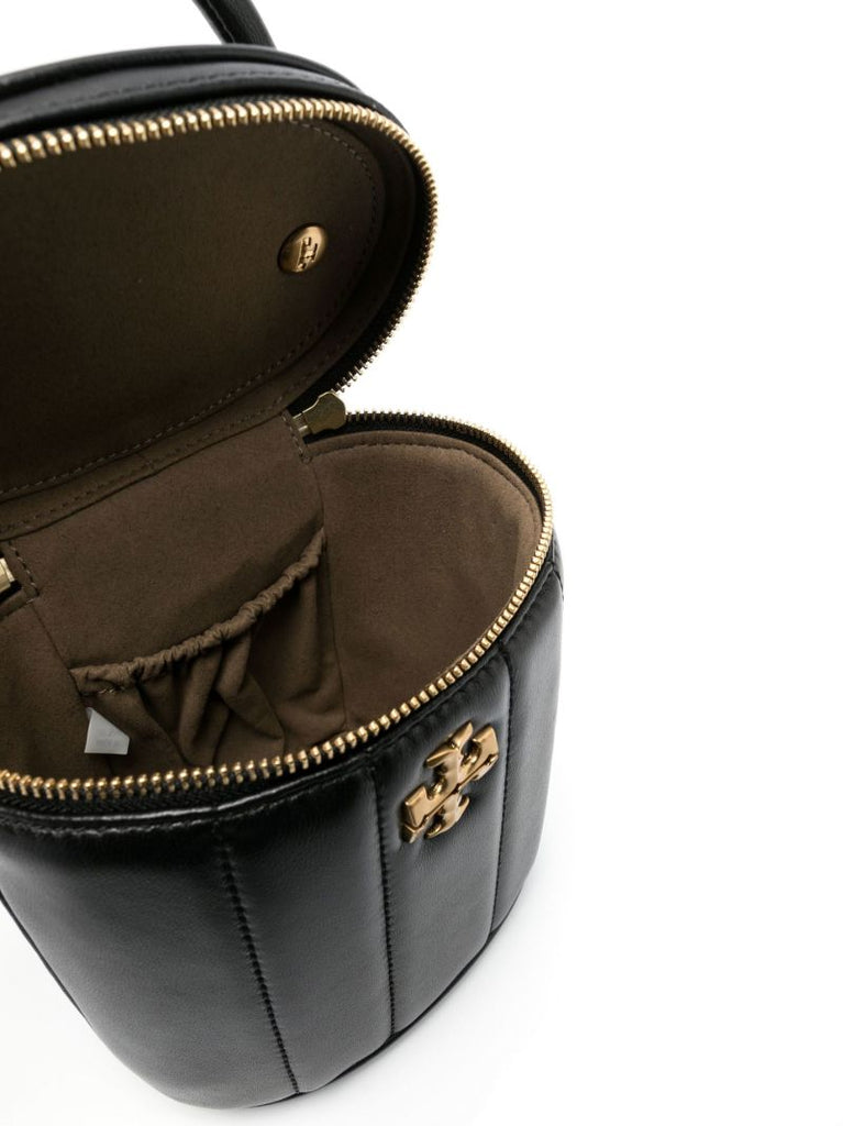 Black Kira Leather Vanity Case