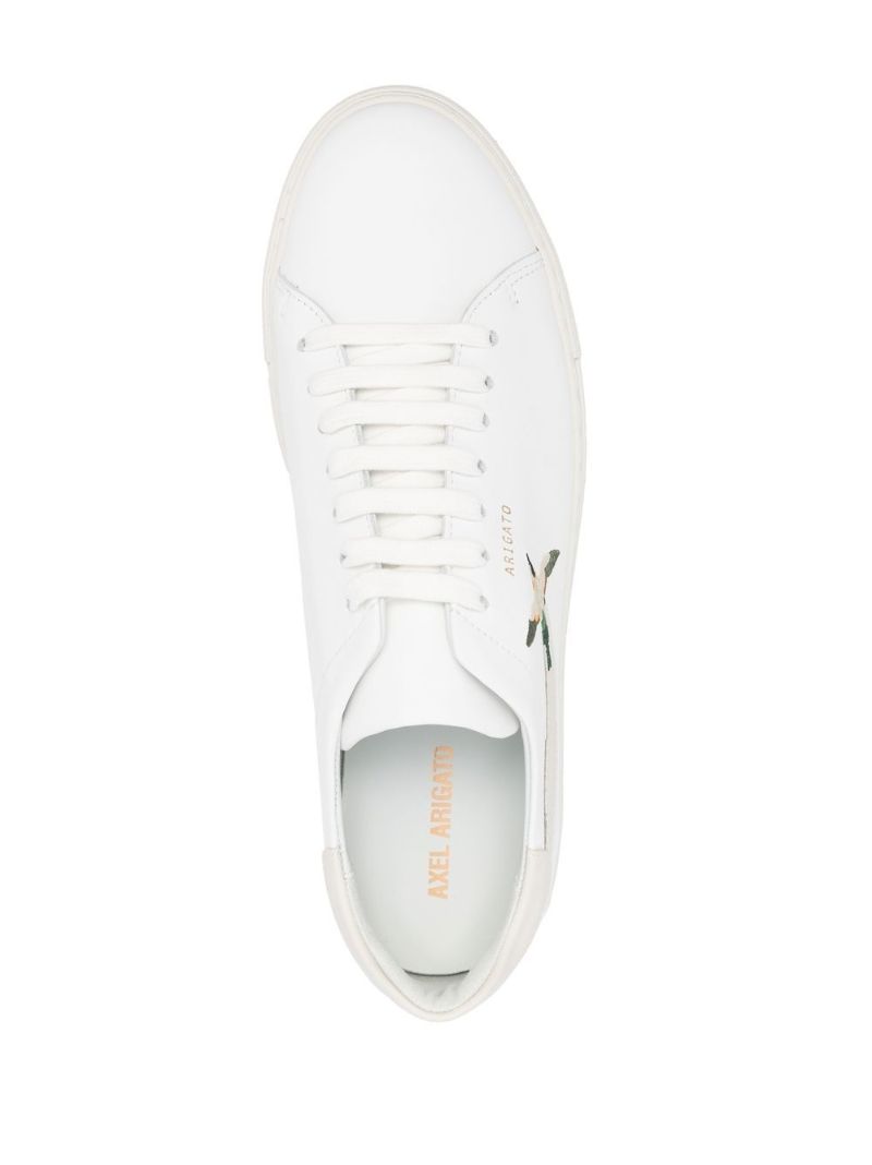 White Clean 90 Triple Embroidered Sneakers