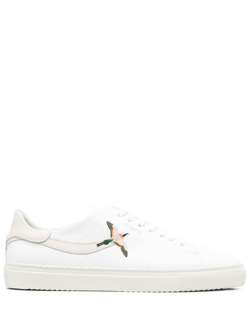 White Clean 90 Triple Embroidered Sneakers