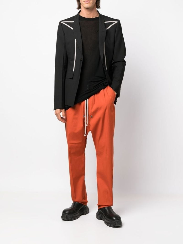 Black Pentagram Wool Blazer