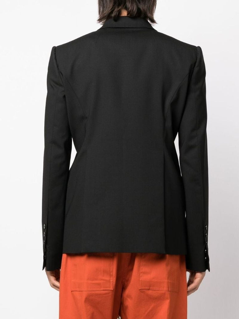 Black Pentagram Wool Blazer