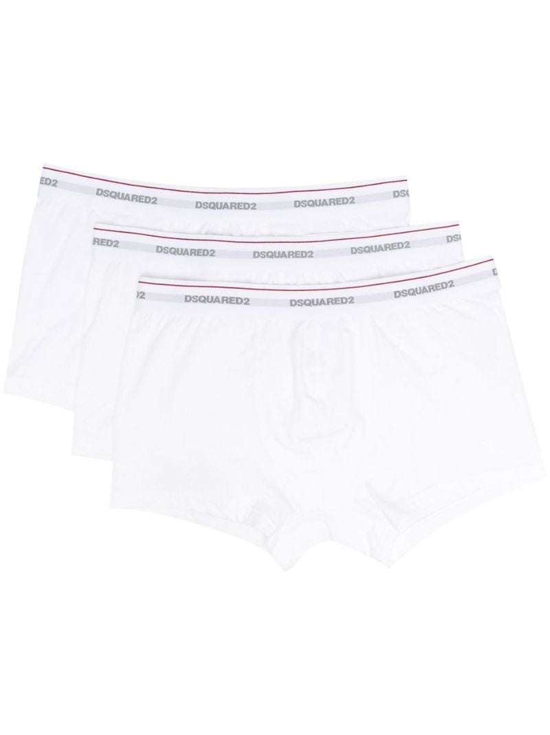 White Logo Tape Boxers Set