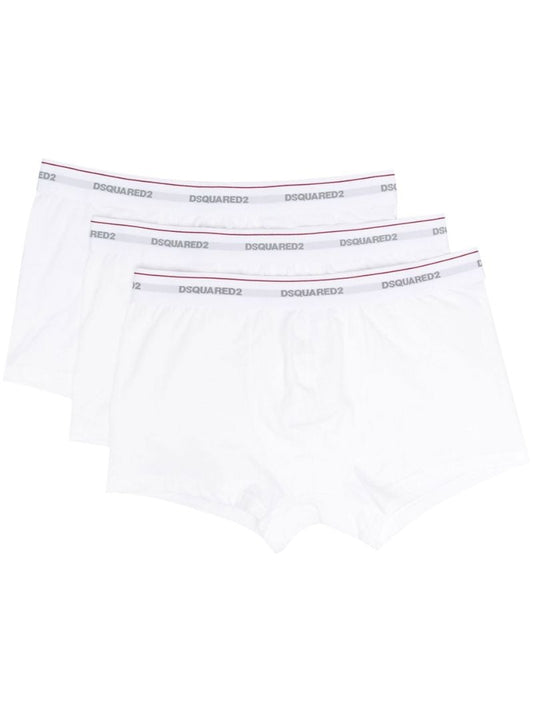 White Logo Tape Boxers Set