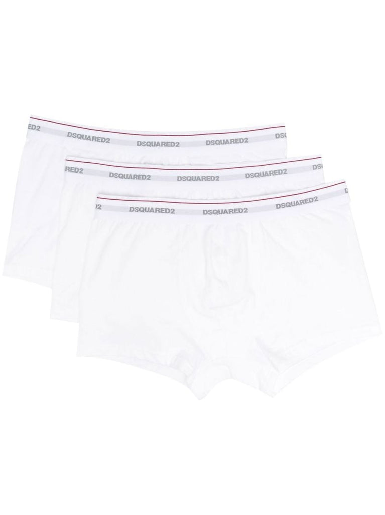 White Logo Tape Boxers Set