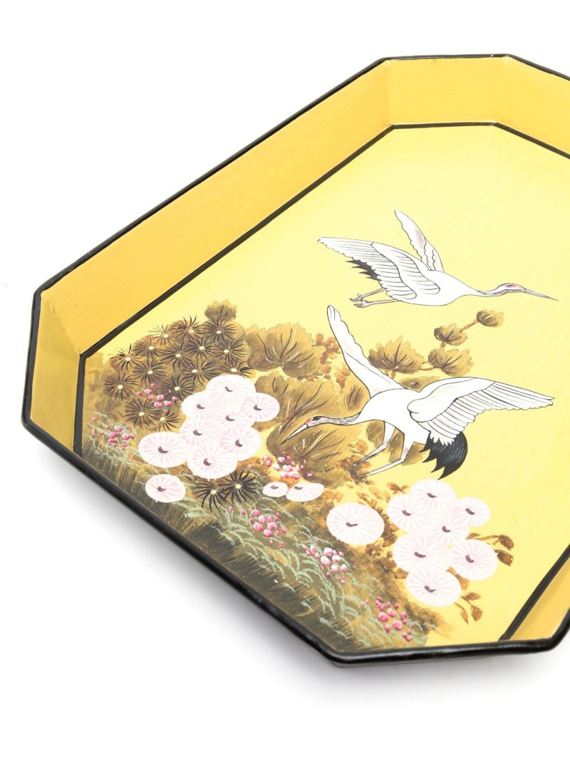Yellow Flora Iron Tray
