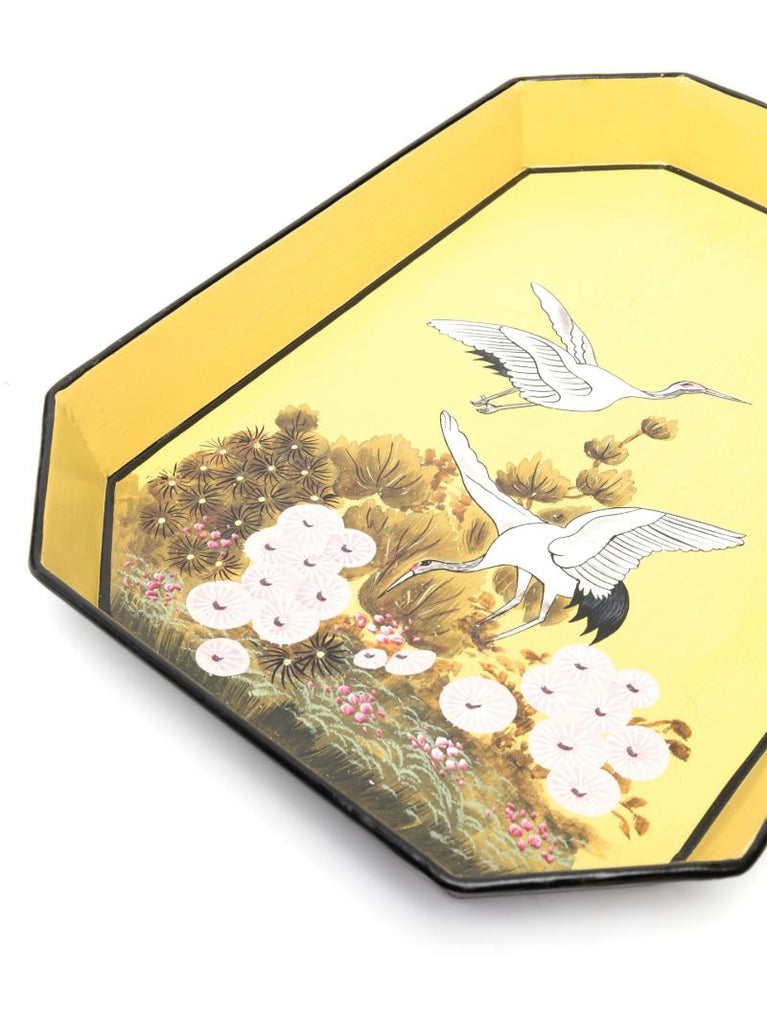 Yellow Flora Iron Tray